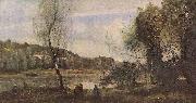 Jean-Baptiste Camille Corot Teich von Ville-d'Avray France oil painting artist